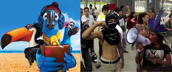 Rio 2 e Rio em chamas