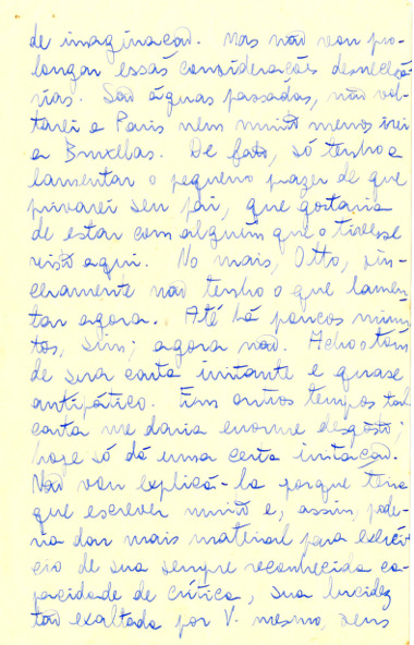 Francisco Iglésias a Otto Lara Resende, 19/2/1958 Francisco Iglésias a Otto Lara Resende, 19/2/1958