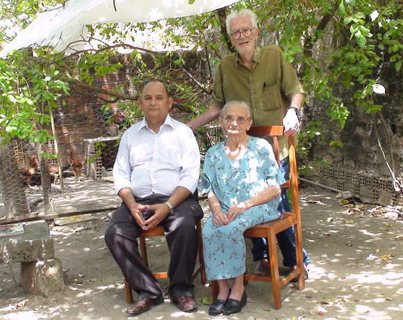 Eduardo Coutinho com Carlos e Elizabeth